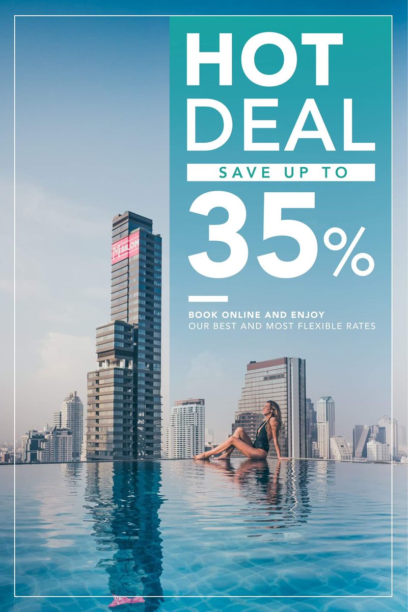 HOT DEAL - Save up to 35% ! ⏰
Book online and enjoy our best and most flexible rates  
Book Now 👉 bit.ly/2wR4Eaj
#AmaraBangkok #BecauseThisMomentMatters