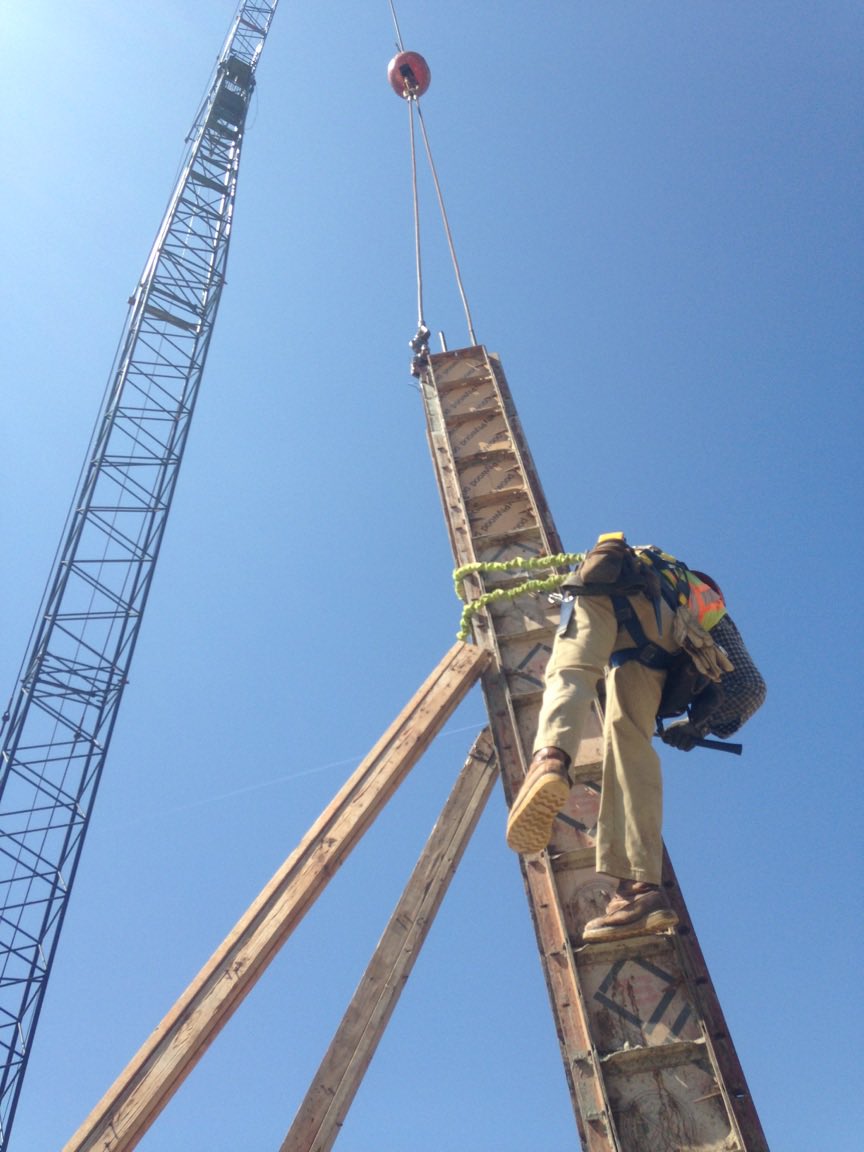 A beautiful day to get some formwork done! #concreteform