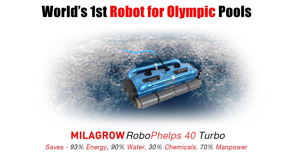 MilagrowRobots's tweet photo. World's 1st Robot for Olympic Pools. Milagrow RoboPhelps 40 Turbo. Saves - 93% Energy 90% Water 30% Chemicals 70% Manpower.
https://t.co/Vryk5pPQjQ
#swimmingpool #swimmingpoolcleaners #poolcleaning #poolcleaner
#roboticpoolcleaner #robots #robotics #automaticpoolcleaner https://t.co/ex7csCnupM