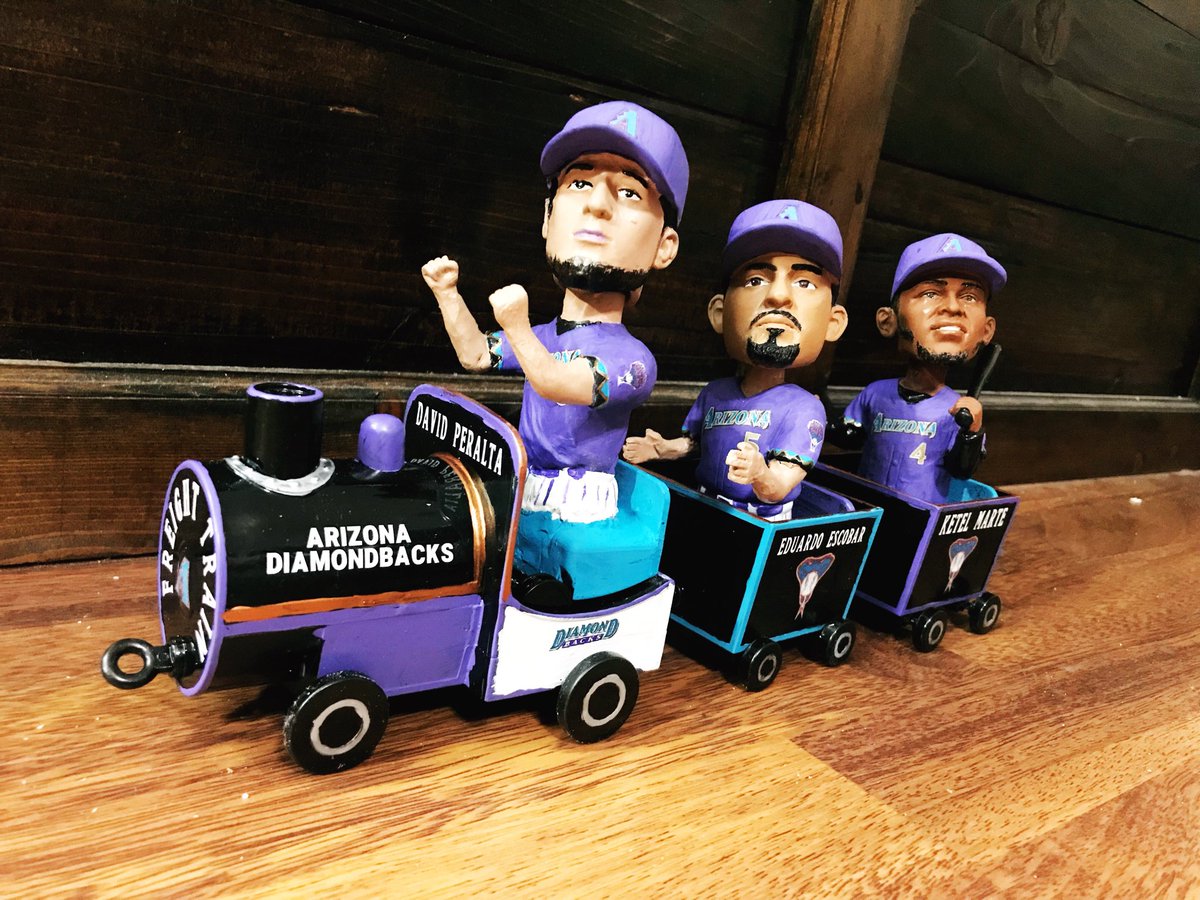 1nkognito_'s tweet photo. Let’s get this guys to the ⁦@AllStarGame⁩ #lostresmosqueteros need your votes 🗳 #VotePeralta #VoteKetel #VoteEscobar #custombobblehead #myfreighttrain ⁦@escobarmaracay⁩ #losdbacks #rattleon https://t.co/dw8OZJNMzk