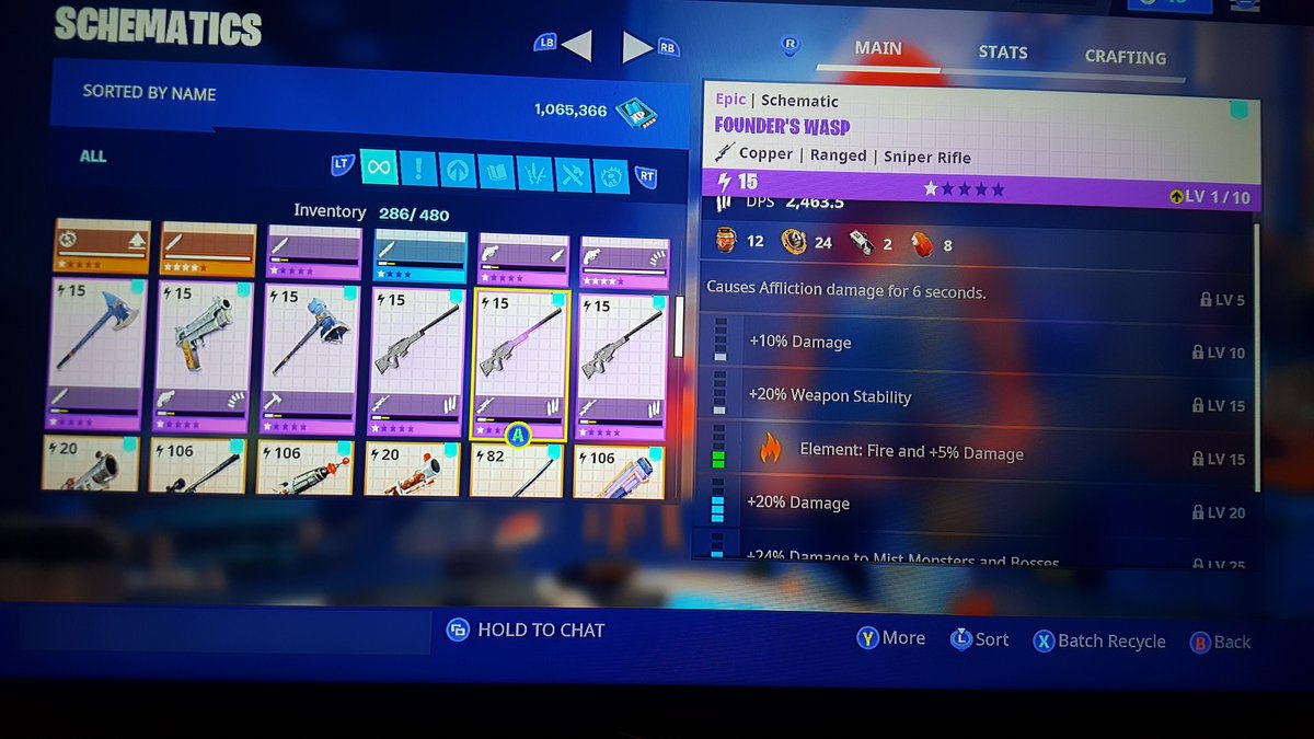 OOSSE5's tweet photo. @FortniteGame Whats the deal with paying around 100 dollars give or take 20 and getting only epic variety founders weapons from the Founder's Llamas and 3 are duplicates not to mention the 2-3 epic duplicates Im pretty sure I recycled. https://t.co/vVmJiV9Tpm