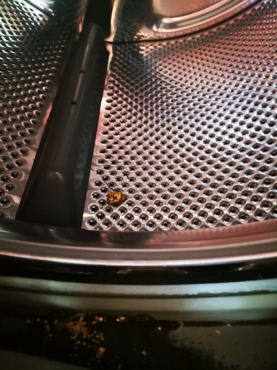 YukonPaullyP's tweet photo. Among the dumbest things I've done, today I accidently left my vial of hard-earned gold I've panned through the years in my pants (Probably 15 grams or 1/2 an oz.). The result is not good. Didn't lose my 10g nugget though. Time to mine the washer. #YukonProblems https://t.co/NlSjruMmxo