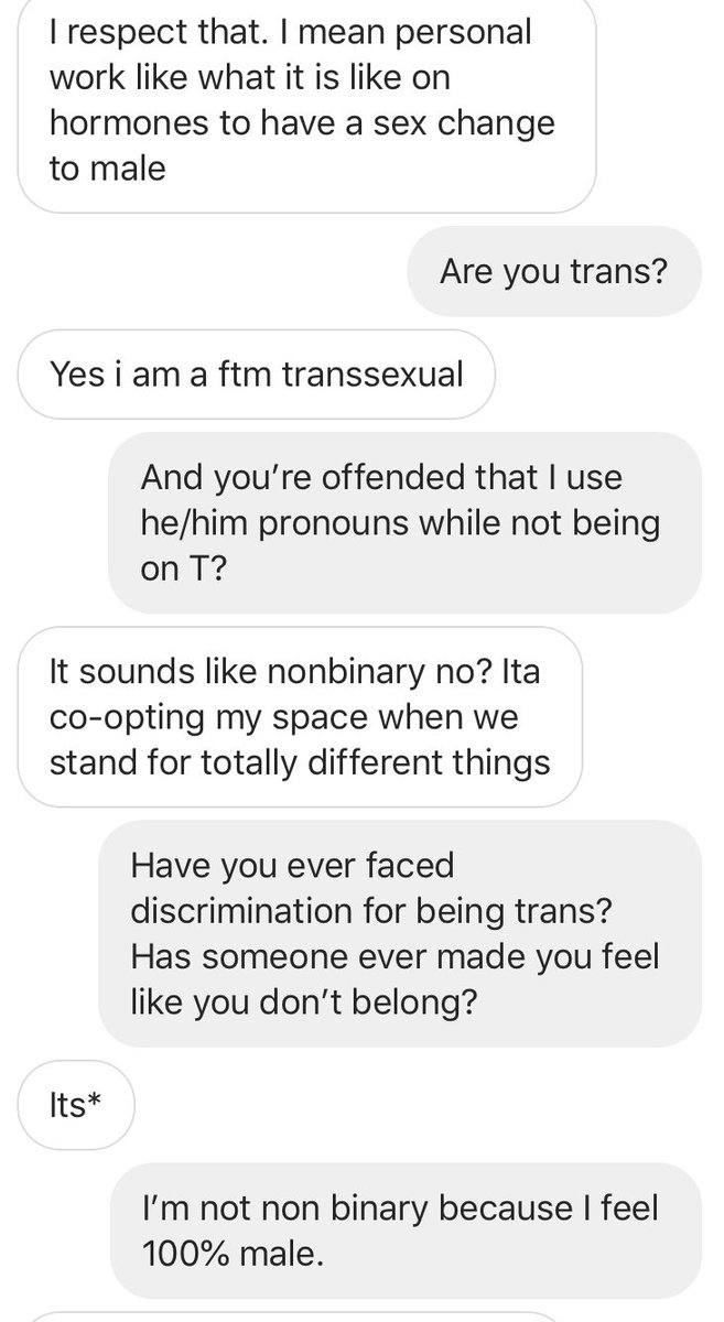 Ryan Cassata A Trans Guy Literally Just Told Me That He S Offended That I Use He Him Pronouns Because I M Not On T And Haven T Done The Work I Told Him Ryan Cassata A Trans Guy Literally Just Told Me That He S Offended That I Use He Him Pronouns Because I M Not On T And Haven T Done The Work I Told Him