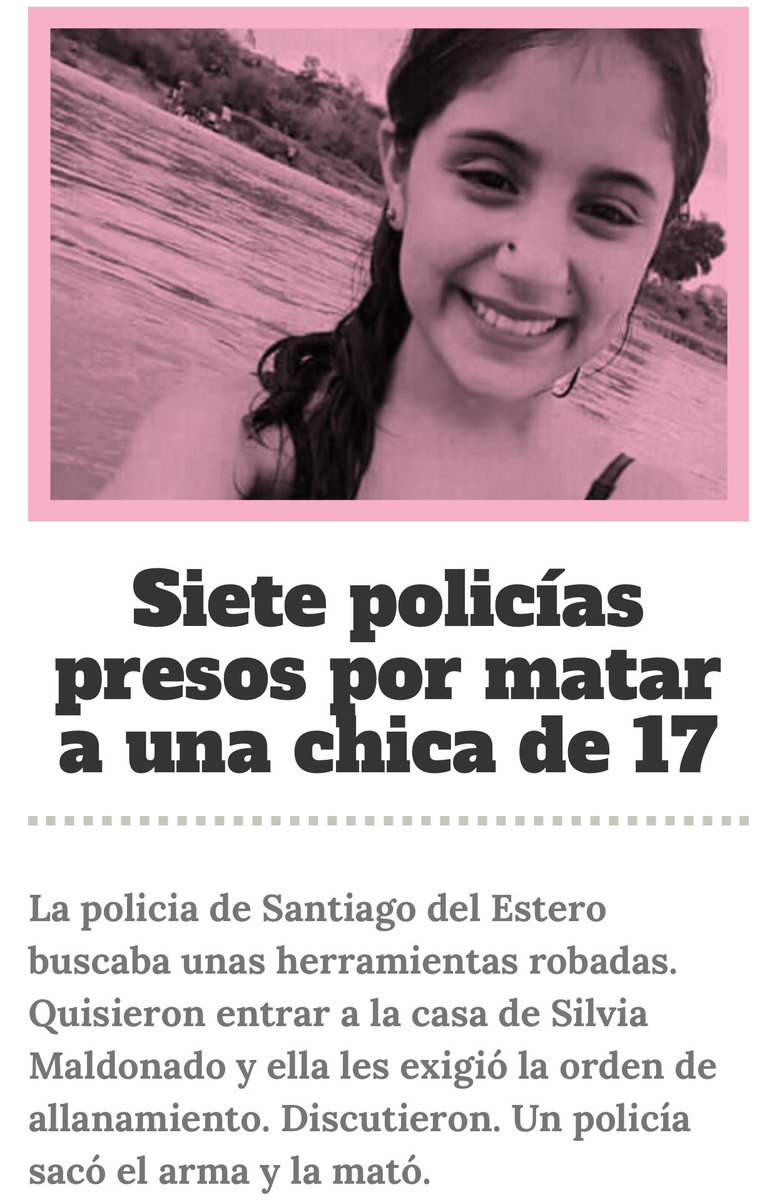 Dolor y bronca en #SantiagoDelEstero 

Nota 👇🏾 <a href="/cosecharoja/">cosecha roja</a> 

cosecharoja.org/siete-policias…