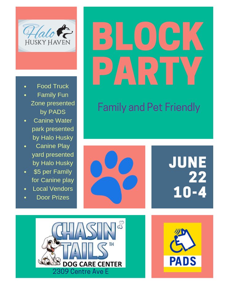 pooohbusters's tweet photo. Calgarians looking for a fun family and pet friendly event this weekend - come check out @ChasinTailsDCC Block Party!
@PADSdogs #yycdogs #yycevents https://t.co/yB2I1hPLDa