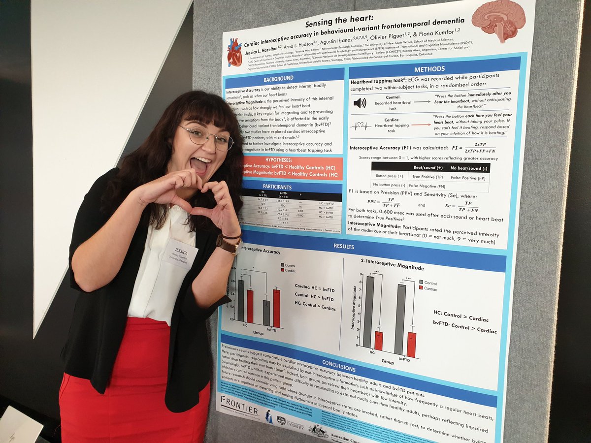 _JLHazelton's tweet photo. Also standing enthusiastically next to my poster at the @AS4SANinc #interoception #FTD #pilot #study #phdchat #PhDlife #AS4SAN2019 @Frontier_Usyd @BrainMind_Usyd @Olivier_Piguet @annahuddo https://t.co/EccxSe0xey
