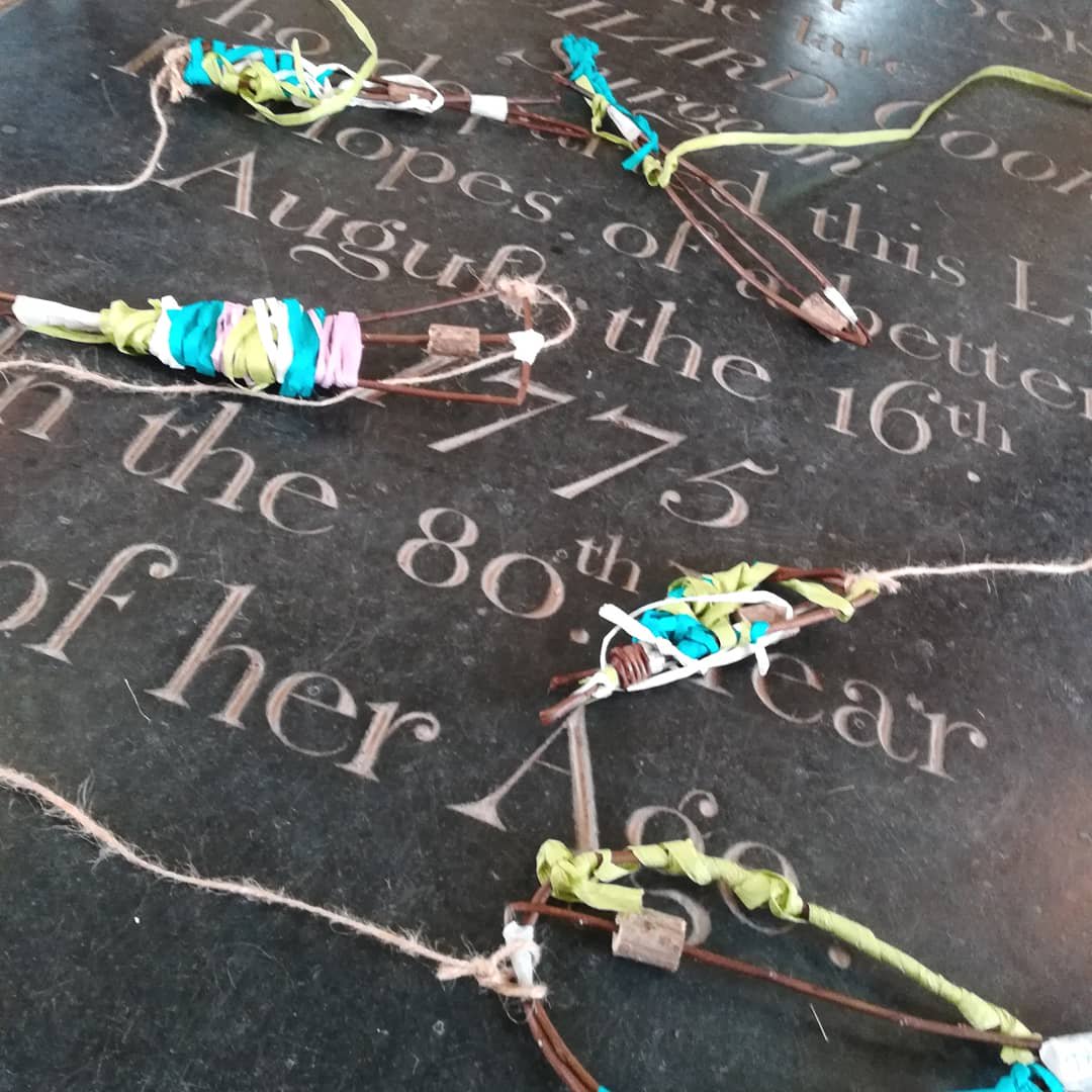 WithyArts's tweet photo. Great work Ludham Primary School! - thanks for helping us weave another willow monk for #stbenets1000 celebrations https://t.co/CI1iqwaOYK
