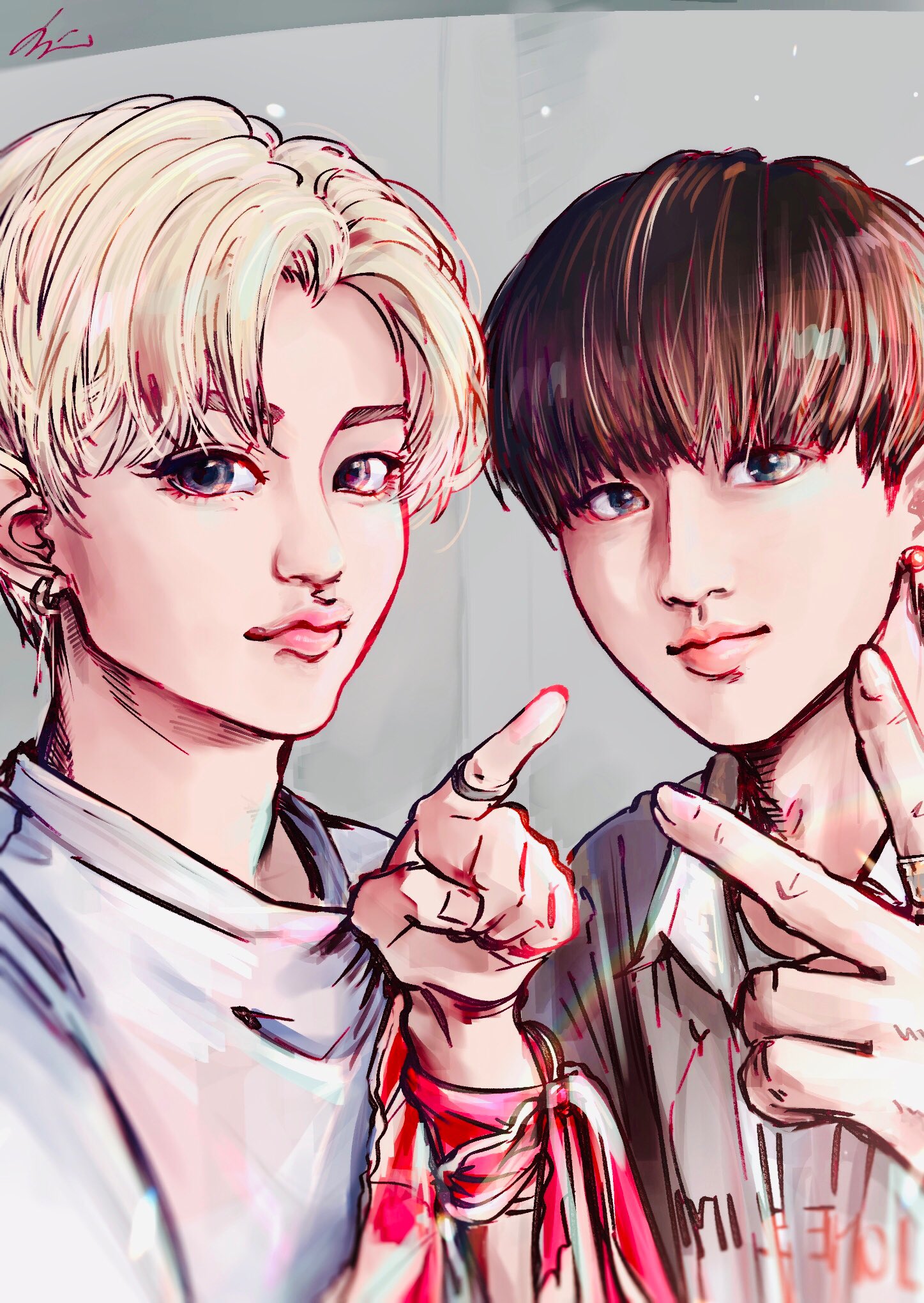 Stray Kids fanart changlix