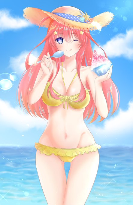 AYOさんがTwitterに投稿した中野五月(五等分の花嫁)のイラスト。