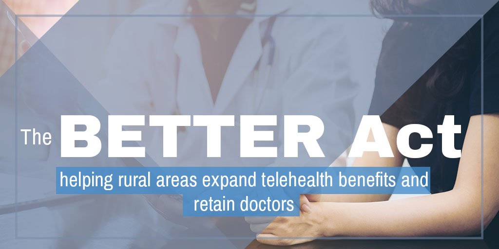 WaysandMeansGOP's tweet photo. Regardless of zip code, Americans should have access to good doctors and medical facilities. The #BETTERAct helps many rural areas by expanding telehealth benefits, while also training and retaining doctors. https://t.co/ar5tfRRBAO
