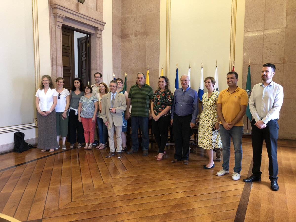Reception with the mayor in Silves Portugal for our @erasmusplusUK <a href="/Erasmus_Project/">Erasmus+ Projects</a> on developing serious games for initial language learning in 5 languages blabolingo.com