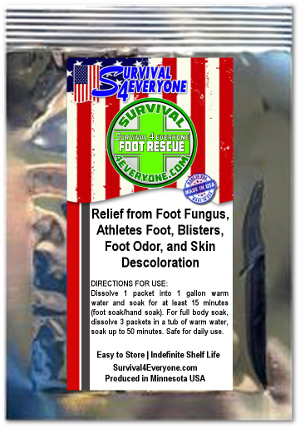 Did those new hiking boots give you blisters? Try FOOT RESCUE today and soak those blisters away!! survival4everyone.com/foot-rescue  #Offgrid #preppertalk #Survival #Camping #hiking #Backpacker #fishing #buyamerican #bushcraft #WednesdayWisdom #WellnessWednesday