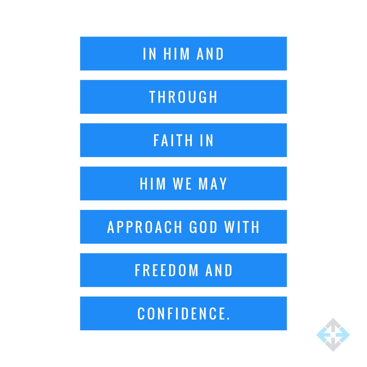 TheGCClayton's tweet photo. Freedom AND confidence. Ephesians 3:12 #wednesdayencouragement https://t.co/xzbmVrVwp1