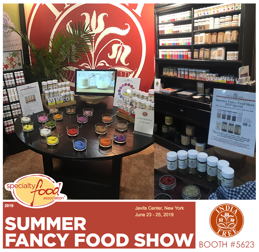 IndiaTree1's tweet photo. Specialty Food Association Summer Fancy Food Show BOOTH 5623. #FancyFoodShow #FancyFoodShow2019 #SummerFancyFoodShow #FancyFood #IndiaTree #GourmetSpices #QualityIngredients #CreativeCooks #Retail #FoodService #PlantBased #Sugar #Spice #Fancy https://t.co/YDk3HMrFpt