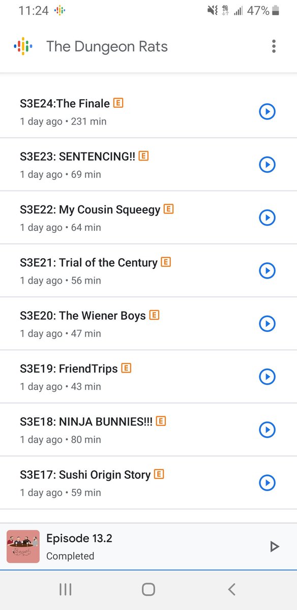 The feelings I get getting ready to listen to these episodes, I'm kinda hesitant to start them. I'm so sad to see them go, but happy to see them grow. 😭🥰😭🥰😭🥰
<a href="/TheDungeonRats/">thedungeonrats</a> <a href="/patlikestotweet/">Patrick O</a> <a href="/CarlosCrits/">Carlos</a> <a href="/SurenaXMarie/">Surena Marie</a> <a href="/alexikakon/">Alex Richie Richmond</a> @lcuz91