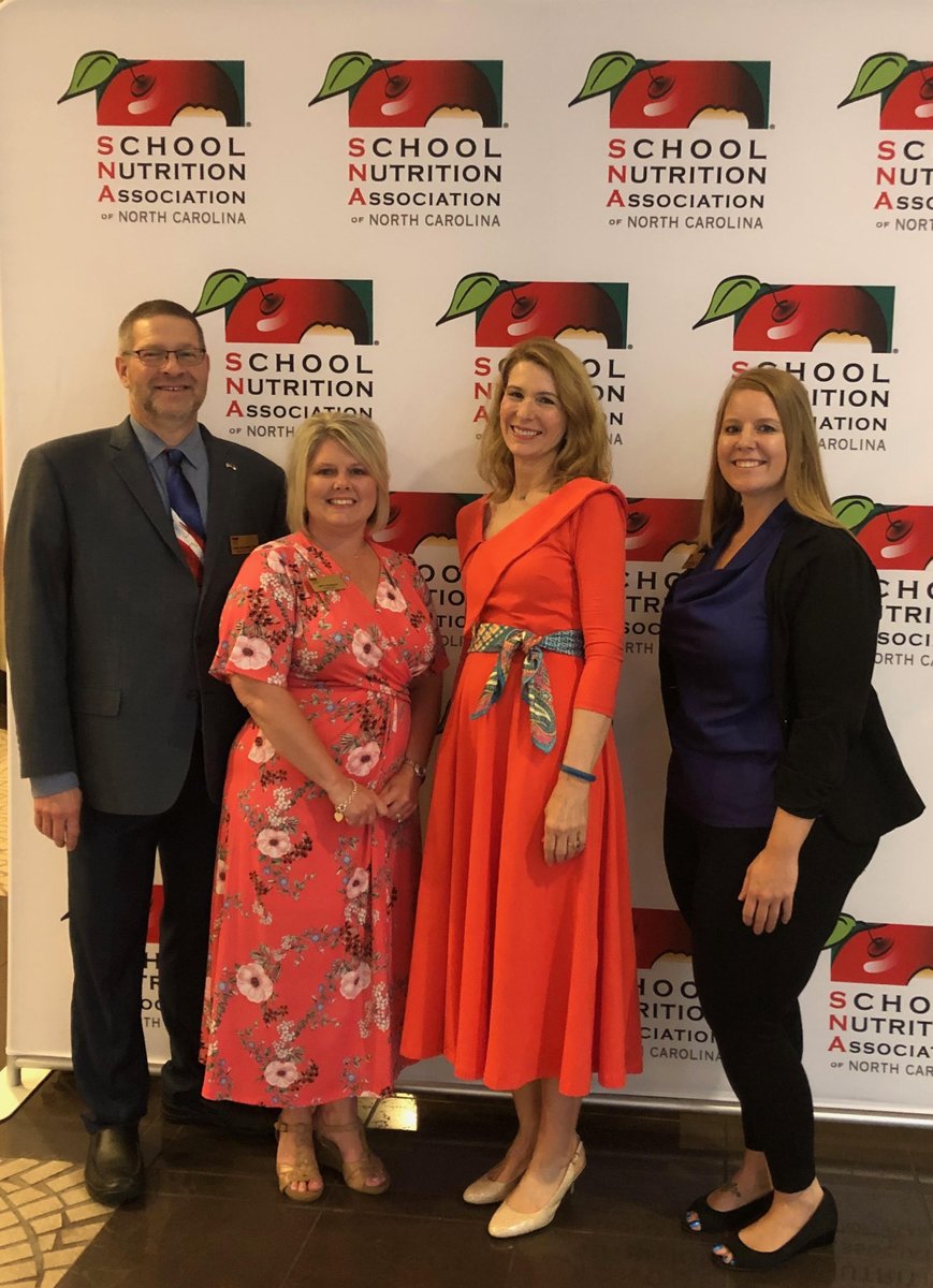 FLONC's tweet photo. @FLONC joined the @SNA_NC for their annual conference last week to discuss the benefits of school meals for North Carolina children. The First Lady also met with school lunch vendors to sample a variety of healthy foods for NC students. https://t.co/oi2QA3oLzQ