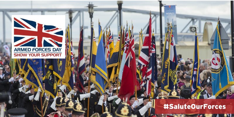 Today on #ArmedForcesDay, we thank everyone involved in their Armed Forces for their service and #saluteourforces. 

armedforcesday.org.uk