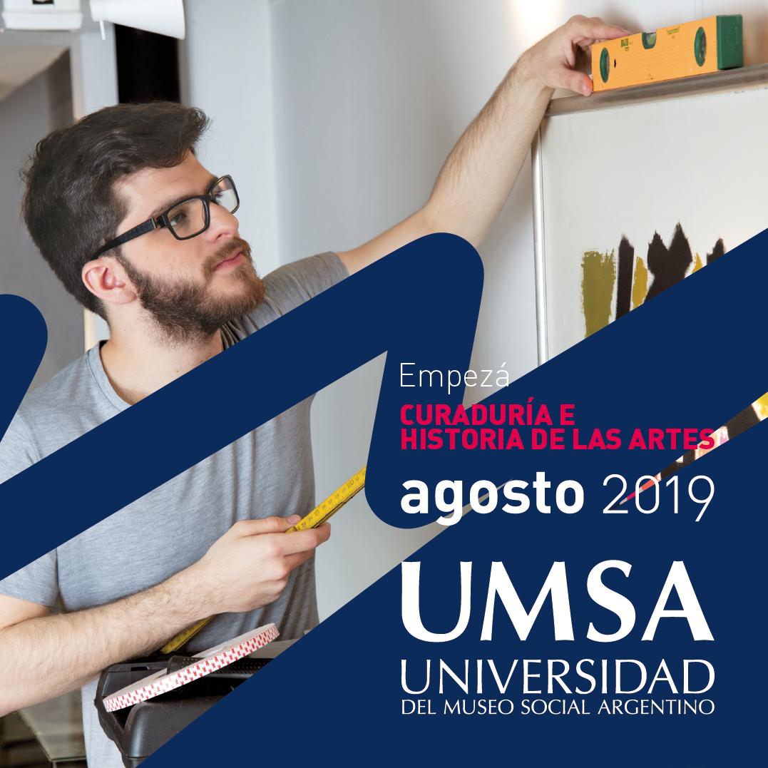 ¡ #UMSA abre las INSCRIPCIONES AGOSTO 2019! 😃 

Empezá este año tu carrera de CURADURIA.

Matrícula 50% OFF + 20% de bonificación extra con tarjetas Clarín 365 y Club La Nación. 🖖 

📱 5530-7600 | 💻 admisiones@umsa.edu.ar

umsa.edu.ar