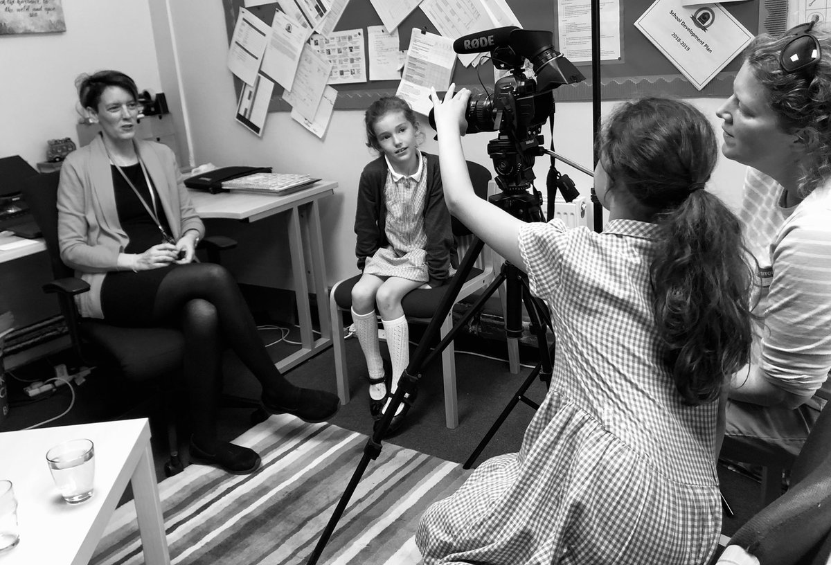 BeyondLocal_'s tweet photo. Filming is underway by the Big Art Club kids under the gentle guidance of @KateYorkKate here they are interviewing their head teacher for her thoughts on the project ... #kidsart #westerham https://t.co/xelpmUeFj3