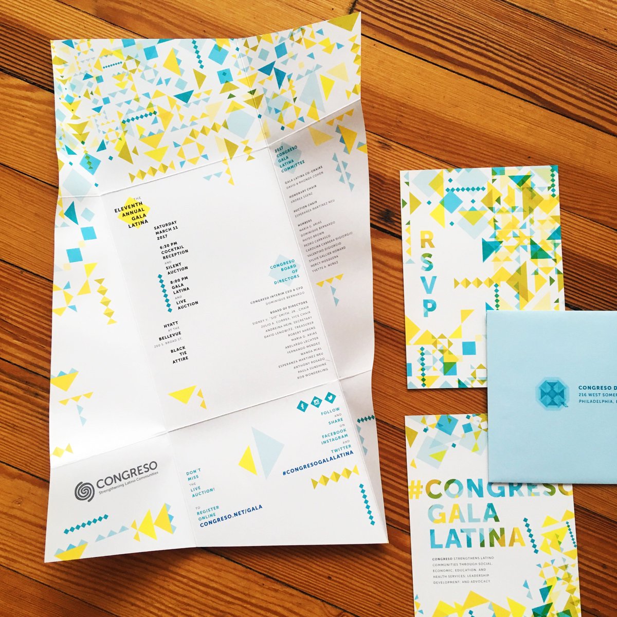 untuck's tweet photo. One more #aigapda winner from @aigaphilly comin' in hot! This is the 2017 @Congreso1977 Gala identity, highlighting Quito, Ecuador and inspired by the artisan stained glass of Quito’s cathedrals  🇪🇨⛪️ 💃🏻⁣#aigapda #untuckwork #visualidentity #quito #phillydesign https://t.co/rQFVRNQPMf