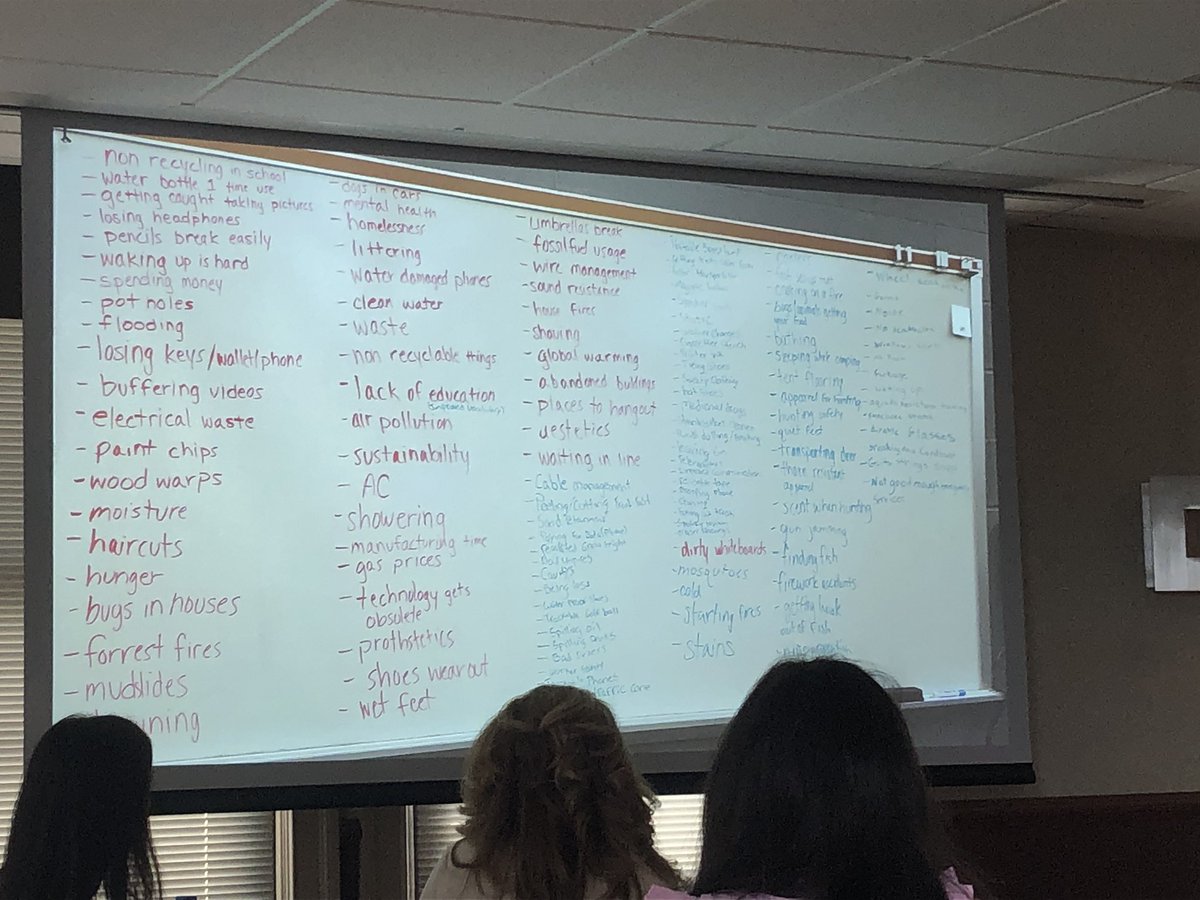 allison_zmuda's tweet image. Example of student design challenge - what are the problems other people in the school are dealing with? What problems do you believe that you can have a hand in solving? How do we prototype for it? How do we test?