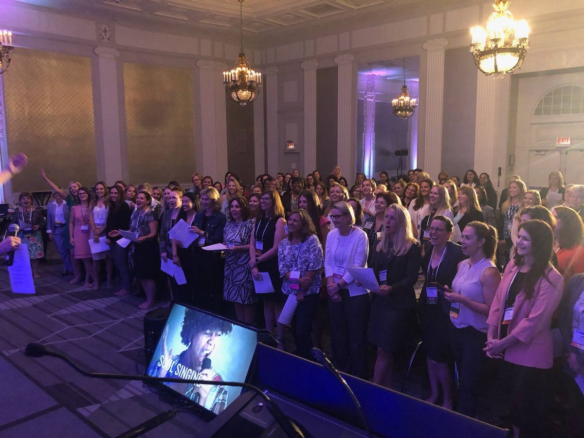TriStarPension's tweet photo. Day 3 of WiRC is here! Today kicked off with WiRC singing and a historic panel of women lwaders in the @usa_retirement covering "What Keeps You Up at Night." #WiRC #WomeninRetirement #GettoWiRC https://t.co/Plyqb3bi6L