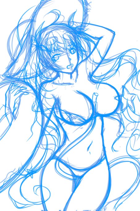 ✨#このタグを見た人はラフ画とその完成絵を見せる 