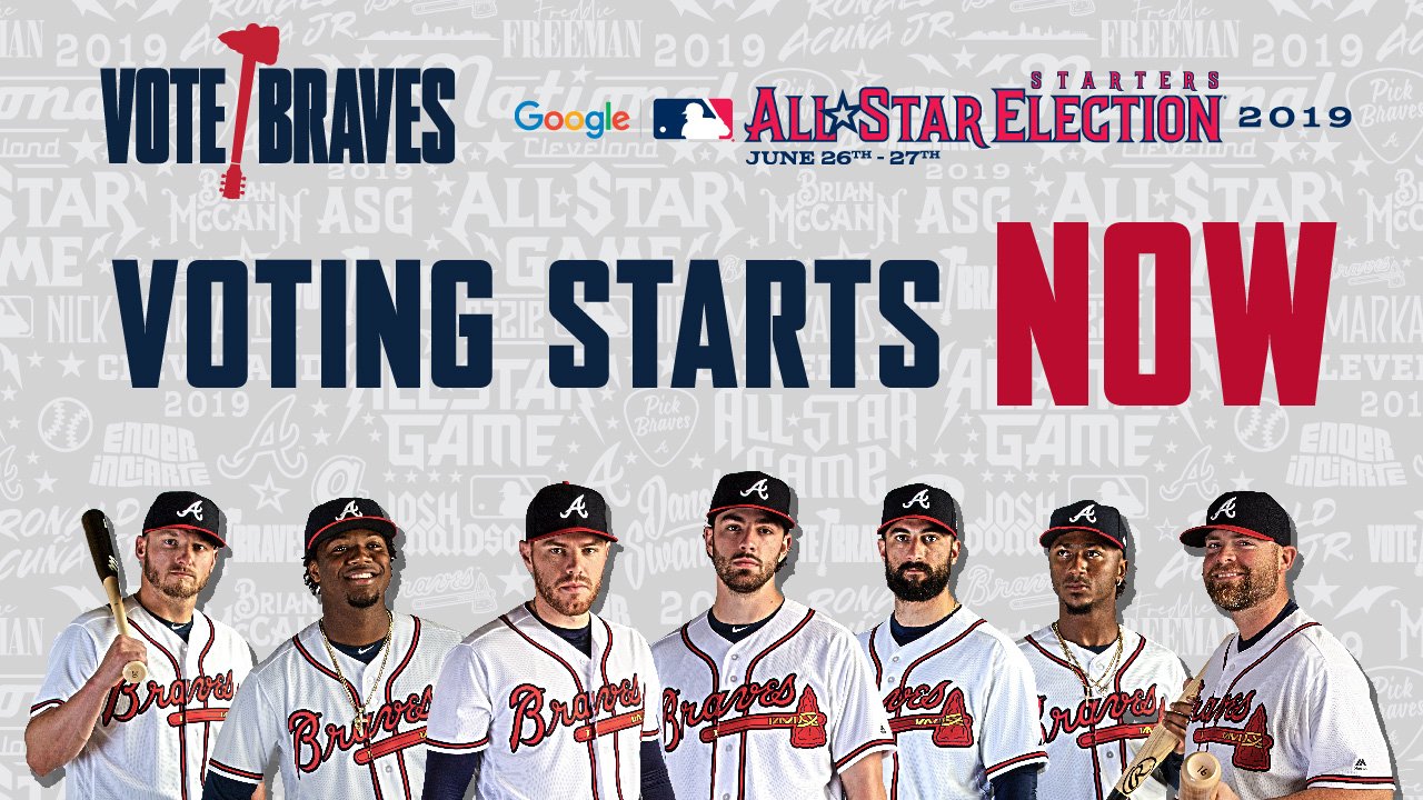 Atlanta Braves on X: THE POLLS ARE OPEN! Use BOTH of these links to  #VoteBraves! 🔗  🔗    / X