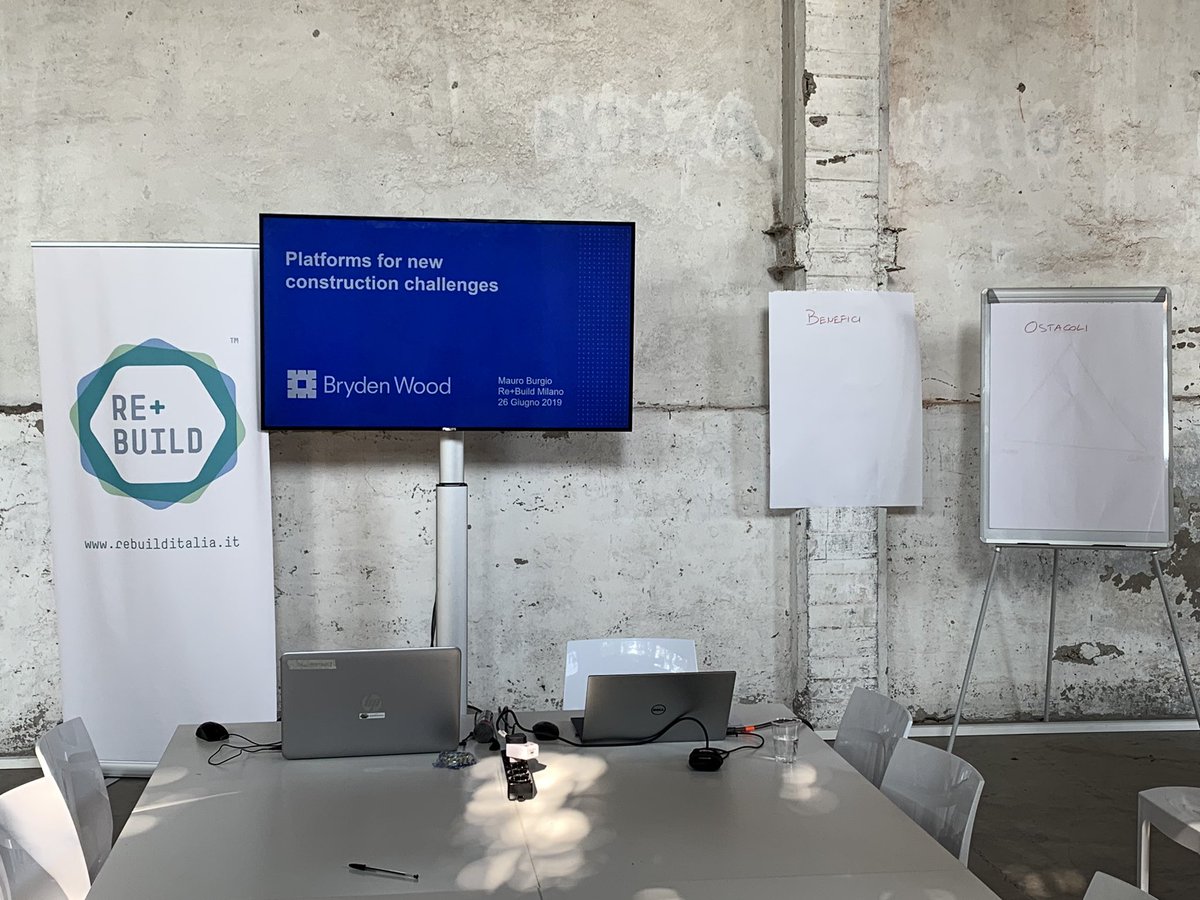 It’s time for some Platforms here at #Rebuild2019. How do we change the industry in Italy? #BrydenWood