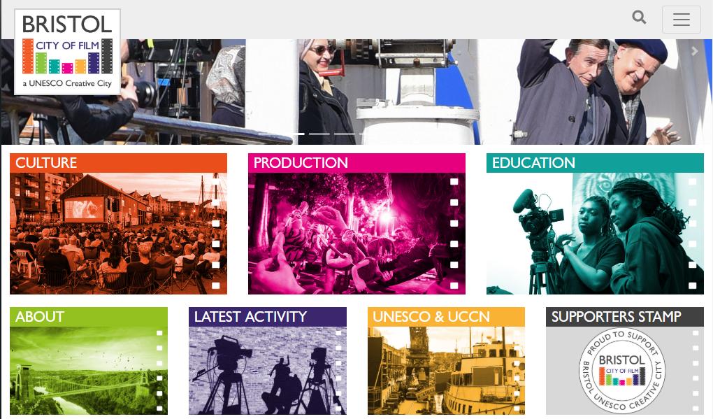 BristolFilmCity's tweet photo. It's here! The #BristolCityofFilm official website launches today  🎉. Everything you need to know about #Bristol's vibrant, world-class moving image sector &amp; how the prestigious #UNESCO status benefits the city &amp; connects us to the rest of the world https://t.co/XgjvBV6WJm https://t.co/RyrCneaLDS