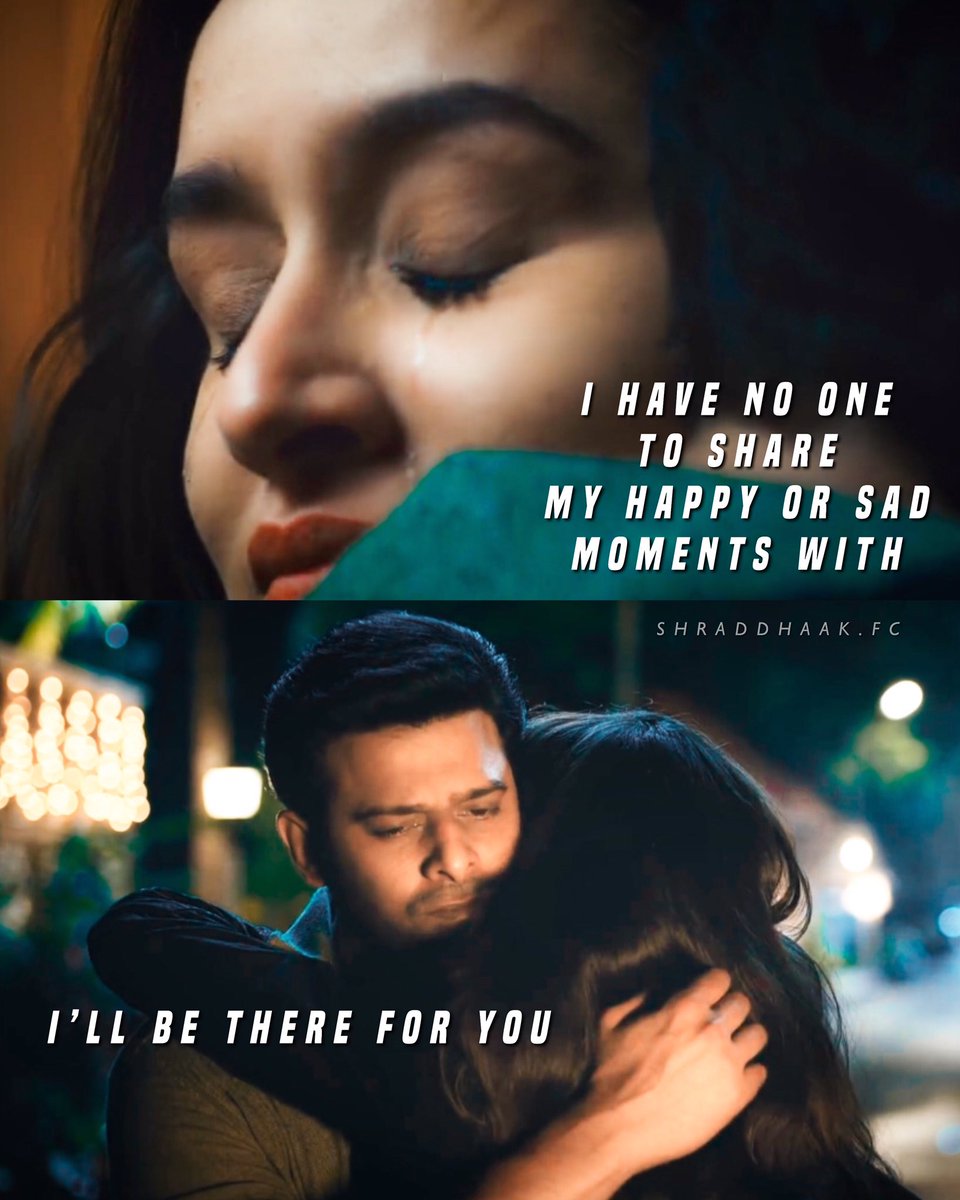 Vaishali695's tweet photo. The most #romantic ❤  #scene of #saaho...

⭐AMRITHA aka  @ShraddhaKapoor : 

Mere gam aur khushiya batane ke 
Liye mere saath koi nahi hai.....

#prabhas :  Mai  hoon.⭐
👇
https://t.co/GjtPGrqU6W

#SaahoTeaser 
#SaahoOn15thAugust 
#SaahoFestival 
#Bollywood 
#saahoteaserstorm https://t.co/kf44qZ1dPw