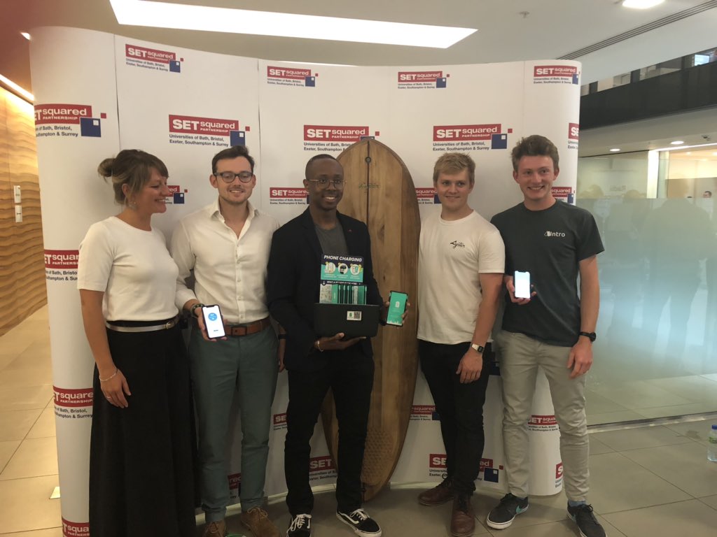 Great work from our <a href="/SETsquaredExe/">SETsquared Exeter</a> pitching companies <a href="/ChargedUpWorld/">ChargedUp</a> <a href="/getintro_app/">Intro</a> <a href="/paddlelogger/">Paddle Logger</a> <a href="/LysterSurfcraft/">Lyster</a>   Well done!