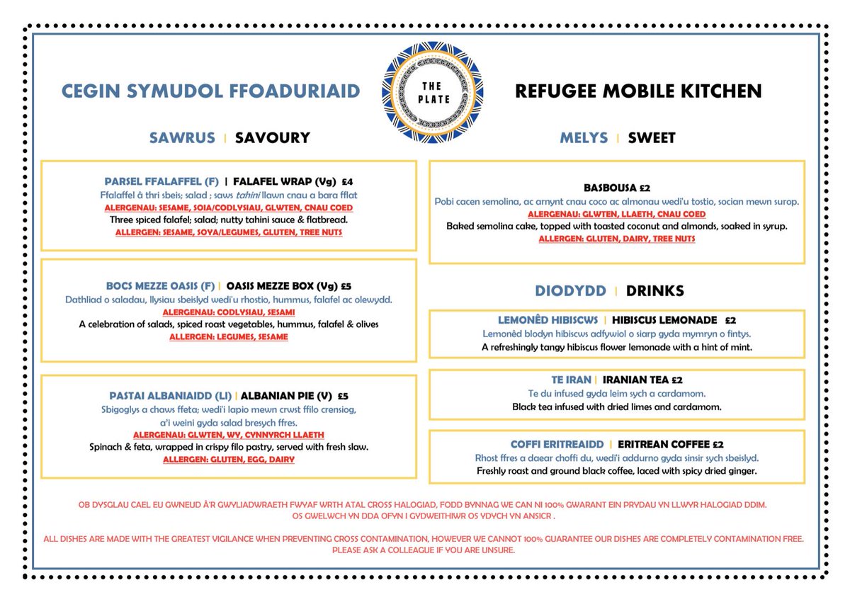 For those of you thinking of coming along to our #refugee Mobile Kitchen event tomorrow evening here's a little peek at our #menu

We've decided to go fully #vegetarian and #vegan for all of our dishes and we're very excited to share it with you!