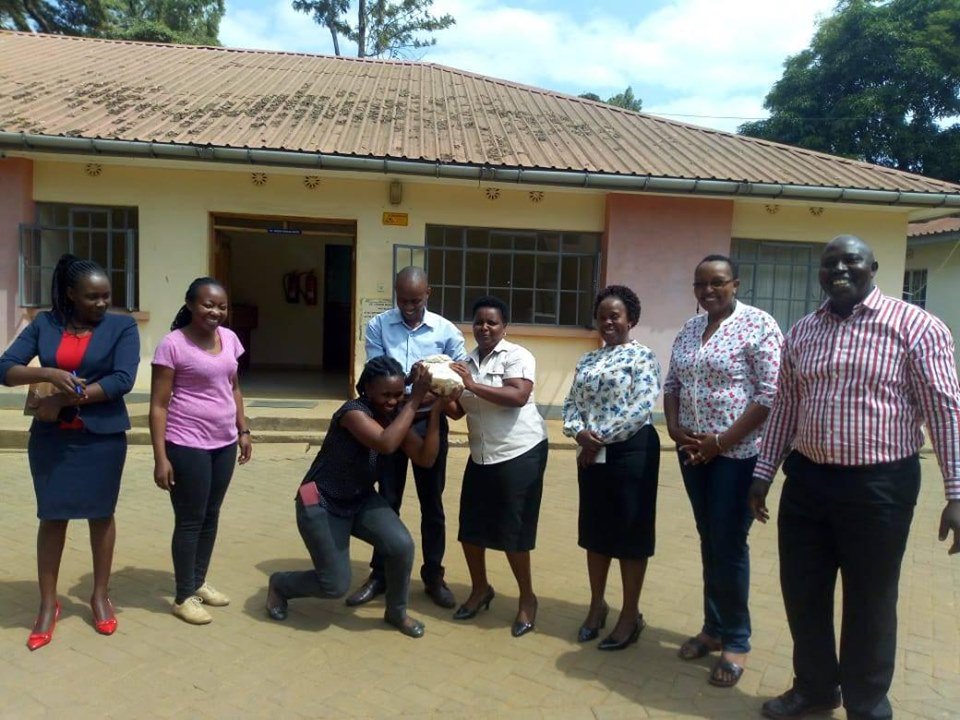 Caritas Kitui  and Diakonia teams lead by Ms. Florence Ndeti and Madam Lucy Githaiga respectively pose for photos after visit to Madini Yetu wajibu wetu project sites in Kyuso and Mui coal basin.