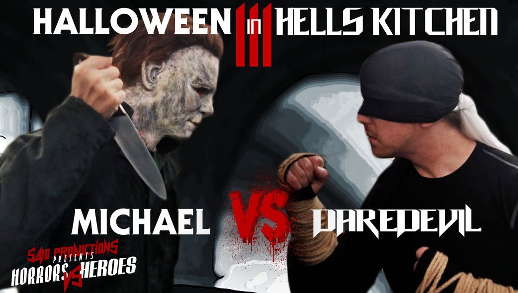 ProductionsSajo's tweet photo. Horrors vs Heroes # 1 MICHAEL vs DAREDEVIL

https://t.co/QsOUfD3Em8

#Halloween #michaelmyers #Daredevil #MarvelComics #HalloweenMovie #VsBattle #FanFilm #HalloweenInHellsKitchen #Horror #Slasher #Action #Independentfilm #MattMurdock #TheShape #HorrorsVsHeroes https://t.co/qjpjaUytL5