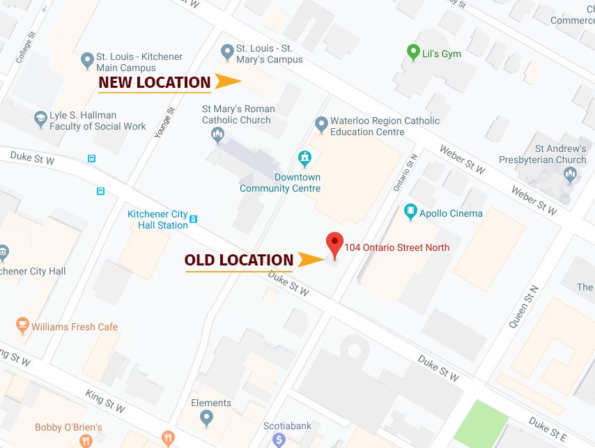 WCDSBNewcomer's tweet photo. The NRC is moving!

Aug 12th, we will be open at our new location: 77 Young Street, first floor.

Please RT to help us get the message out! 
@WCDSBNewswire @YMCAsofCandKW @YMCAImmigrant @StLouisWCDSB @WCDSBIntl @highlandmom #WCDSBESL #WCDSBAwesome https://t.co/gTvJHoE8pB
