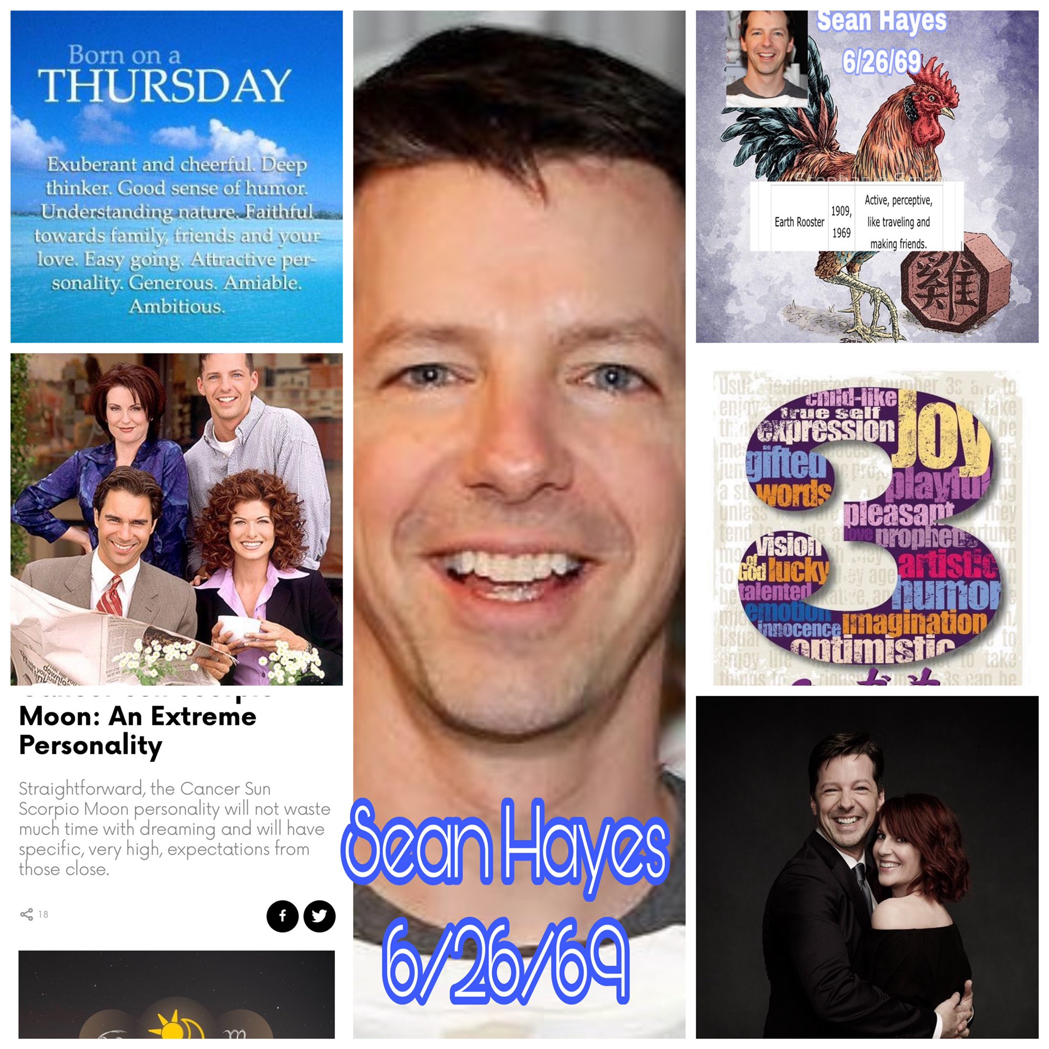 Happy birthday  Sean Hayes !!! 