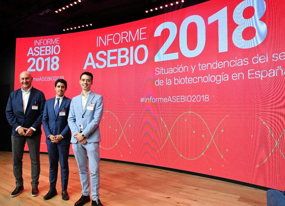 AseBio's tweet photo. ✔️Jordi Martí, Presidente de @asebio
✔️Andrés Álvarez Fernández, miembro de @EU_Commission
✔️ @ionaro, Director General de la Asociación
#InformeASEBIO2018 https://t.co/IePOl0Ocg7