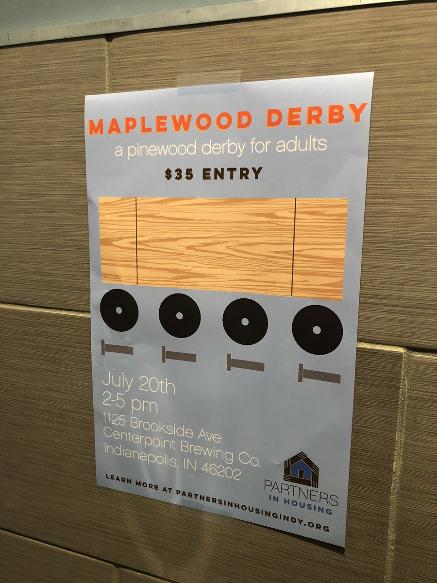 JasonLarrison's tweet photo. Saw this poster yesterday at @centerpointbrew and had all the feels thinking about my friend and fellow @hoosierbeergeek Chris Maples. I know he loves this event. Thanks @PartnersHousing. https://t.co/mXbv0lUlLn