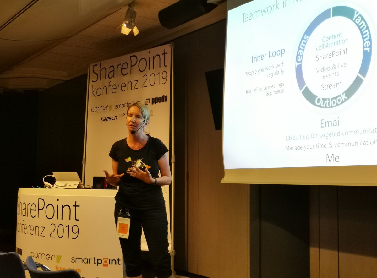 ragnarh's tweet image. Now @magrom (part of the inner loop of the outer loop) talks about why @Yammer is Universe to her #SPKonfAT