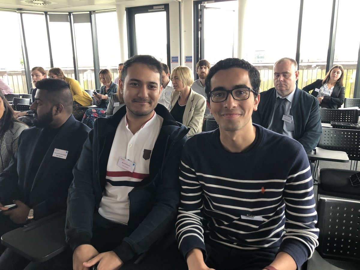 NCLStartUp's tweet photo. Today we’re in York supporting #StartedatNCL graduates Marwan Elwaraki and Kumail Hussain, co-founders of @HintPod, who are pitching at the North Semi-Final of the Santander Universities Entrepreneurship Awards. Knock’em dead guys!! #SUEA19 #fromNCL @santanderuknews https://t.co/C0ONC4fG53