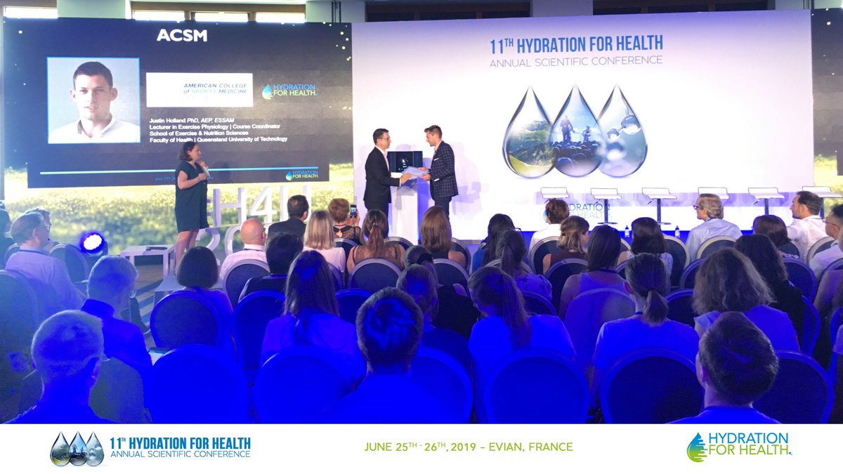 Hydration for Health (@h4hinitiative) on Twitter photo This year, the Pitch Your Science! Challenge was also held at #ACSM19. The winner of the 1st ACSM - Hydration For Health Young Researcher Award is Justin Holland. Congratulations Justin!
hydrationforhealth.com/en/conference/…
#H4H2019 #YRA2019 <a href="/ACSMNews/">American College of Sports Medicine</a> <a href="/DrHydration/">Stavros A. Kavouras (he/him)</a> <a href="/JoanGandy/">Kiss My Red Herring Fishtail</a> This year, the Pitch Your Science! Challenge was also held at #ACSM19. The winner of the 1st ACSM - Hydration For Health Young Researcher Award is Justin Holland. Congratulations Justin!
hydrationforhealth.com/en/conference/…
#H4H2019 #YRA2019 <a href="/ACSMNews/">American College of Sports Medicine</a> <a href="/DrHydration/">Stavros A. Kavouras (he/him)</a> <a href="/JoanGandy/">Kiss My Red Herring Fishtail</a>