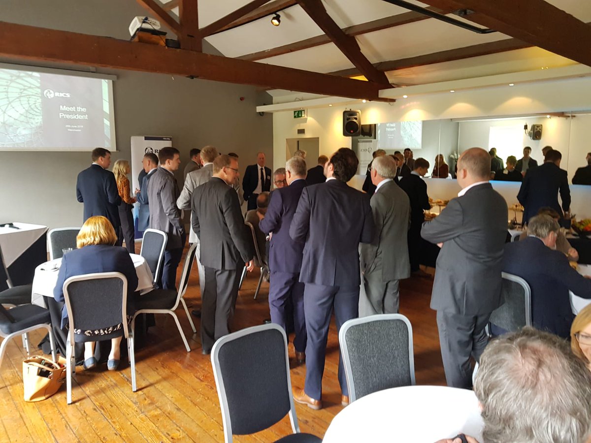 Chris_J_Brooke's tweet photo. Delighted to be speaking to 80+ @RICSnews professionals in Manchester City Centre today as part of my visit around the North West of England. We're exploring the opportunities our profession can unlock in the region's built and natural environment. #lovesurveying @RICSNorth https://t.co/mCMLokDEOg