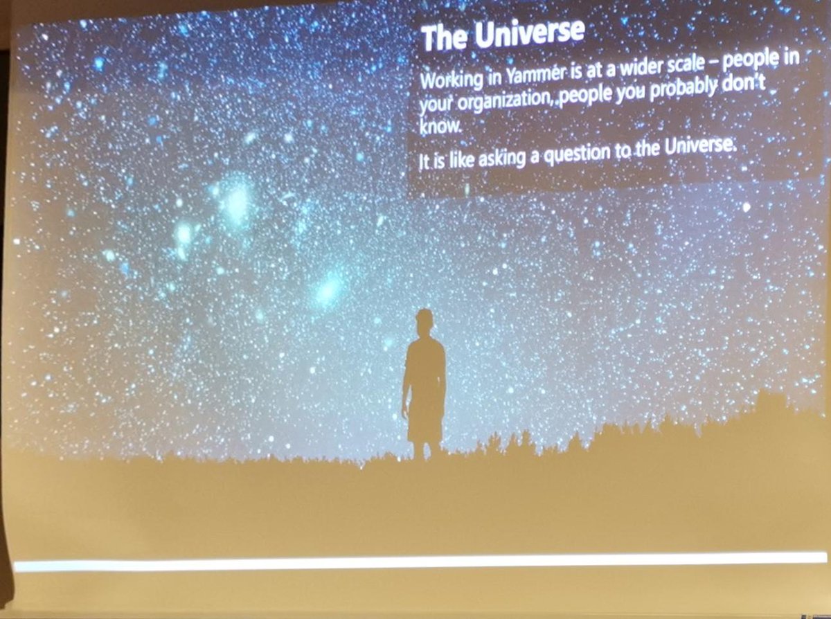 ragnarh's tweet image. #Yammer is making the universe smaller. I can ask questions and receive great answers by people I have never met. @magrom at #SPKonfAT