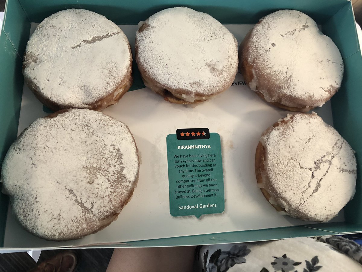 CampaignME's tweet photo. Our colleagues at @GulfBusiness got a box yesterday claiming to contain jam doughnuts. But they were plain! Today this came, from @MintagaDotcom. It’s a clever, impressive campaign. PR done well without breaking the bank. Who’s your agency, Mintaga? https://t.co/eawwbF0kpa