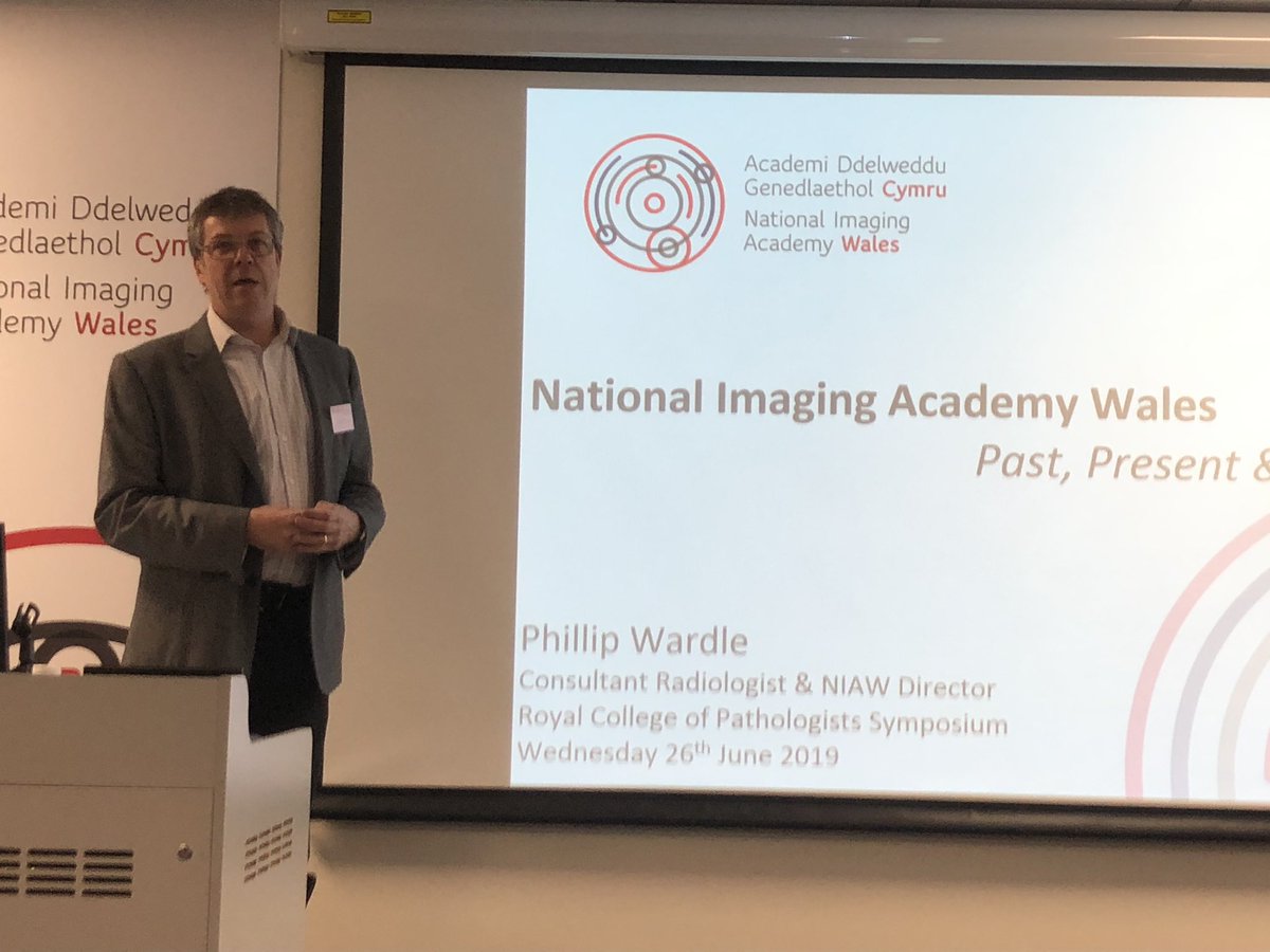 estheryoud's tweet photo. Dr Philip Wardle kicking off the @RCPath Wales Symposium taking about the fantastic @ImagingAcademy a great response to a workforce crisis and looking to the future - what could that be for pathology? Exciting ideas #RCPathWales @PhillipWardle1 https://t.co/hskI4Pjwzz