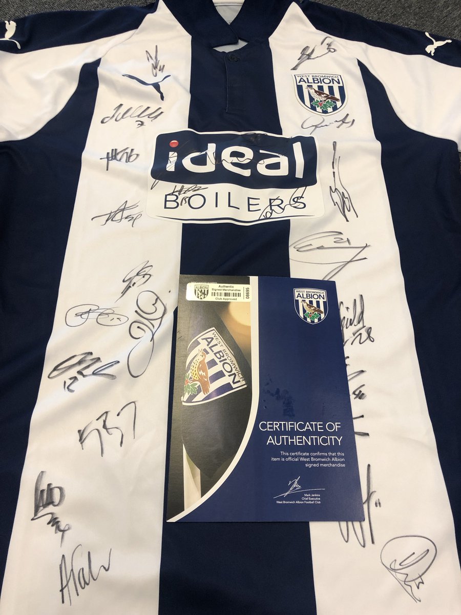We’ve got a signed 2018/19 <a href="/WBA/">West Bromwich Albion</a> shirt to giveaway! 

For your chance to win, simply RT &amp; make sure you’re following us.

2x winners at 6pm. Good luck! #WBA 

Comp terms: corl.me/DLWt4j
