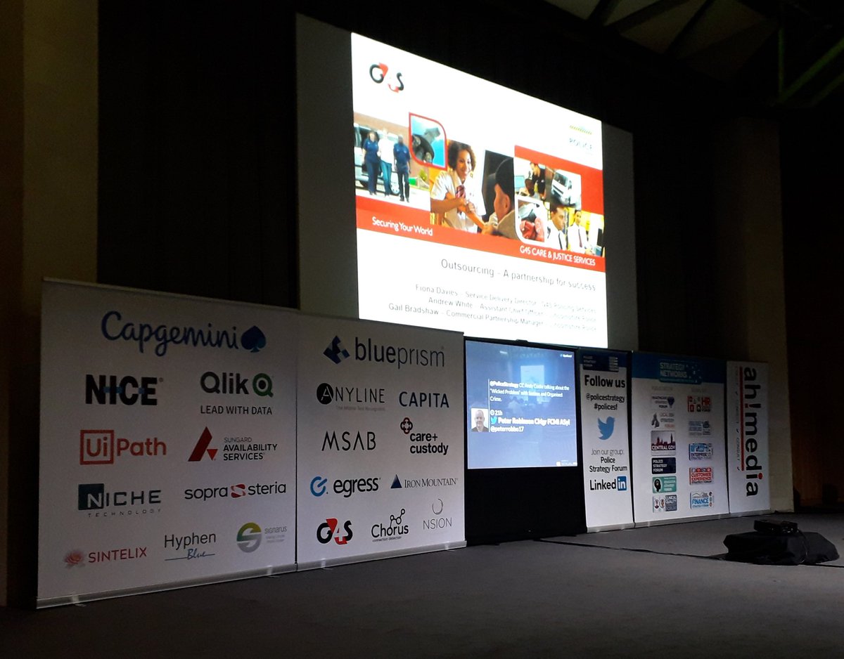 HyphenBlueUK's tweet photo. It has been a great agenda at @PoliceStrategy and I am proud to have our logo alongside so many great suppliers to the policing market but especially proud of my association with @Capgemini and @G4SUKI @PSSSDD1. Thank you to all of the great staff @Ahmedia_Ltd https://t.co/3qVNG7ISvP