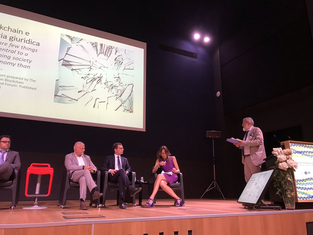 csipiemonte's tweet photo. È cominciata la prima tavola rotonda: #blockchain e #PA con @Consip_Spa  @infocamere @R_soj @unito @valentinagatt e Informatica Alto Adige. Modera @FAntonioli #blockchain2019 @ItalianTechWeek https://t.co/gX1dgcdIps