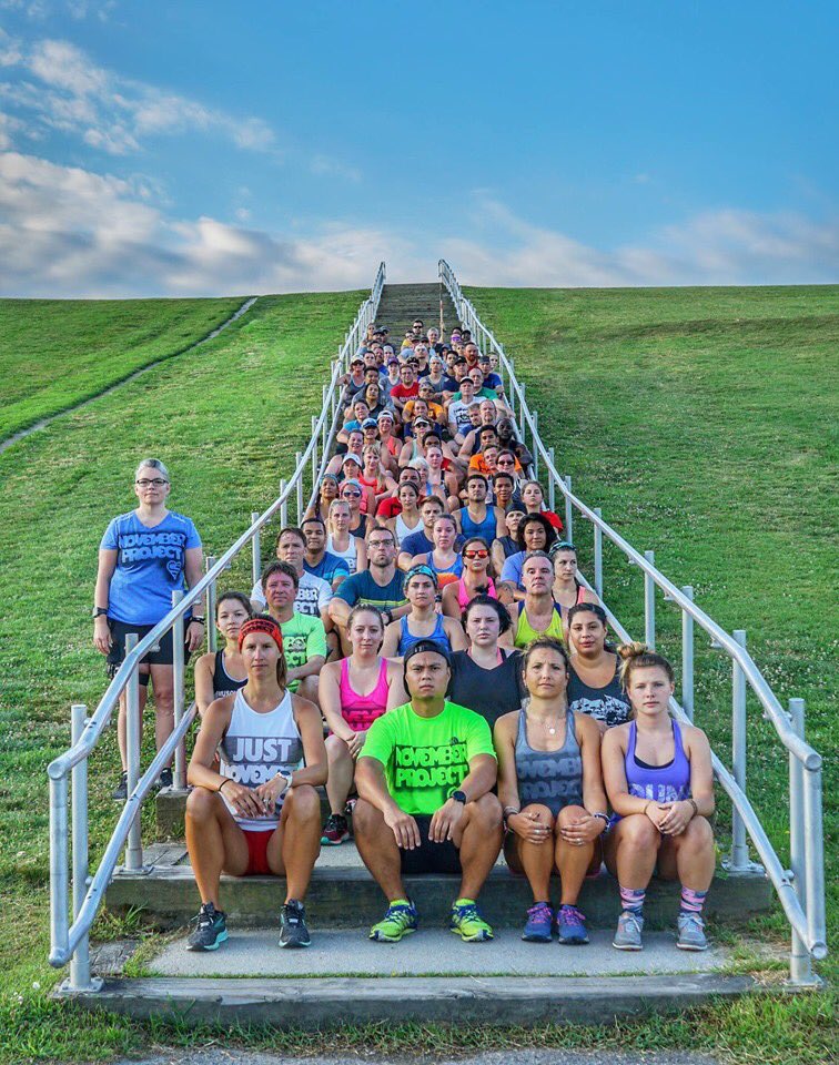 tashamshine's tweet photo. So glad @PowerMom73 joined me for a NOVEMBER PROJECT workout this morning!!! Whoβs in next week?!? Free fitness. 6:15 Top of Mt. Trashmore ππΌ #np_vb @Nov_Project #PRday #justshowup #hillsforbreakfast #trainingforlife https://t.co/JVojjzPoii